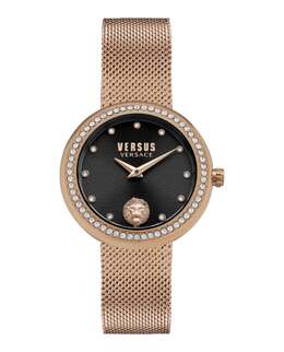 Часы Lea Crystal Versus Versace, розовый/розовый/черный 7270275121212 | rosegold/rosegold/black