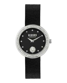 Часы Lea Crystal Versus Versace, цвет black/stainless steel/black 7270275121212 | black/stainless steel/black