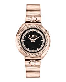 Часы Tortona Crystal Versus Versace, розовый/розовый/черный 7270275678268 | rosegold/rose gold/black