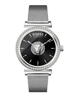 Часы Brick Lane Crystal Versus Versace, цвет silver/stainless steel/black 7513677856828 | silver/stainless steel/black