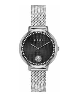 Часы La Villette Crystal Versus Versace, цвет silver/stainless steel/black 7270304940092 | silver/stainless steel/black