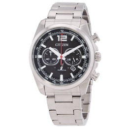 Citizen Eco-Drive Chronograph Black Dial Mens Watch CA4640-50E