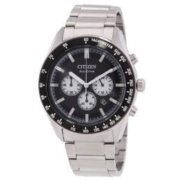 Citizen Eco-Drive Chronograph Black Dial Mens Watch CA4674-58E