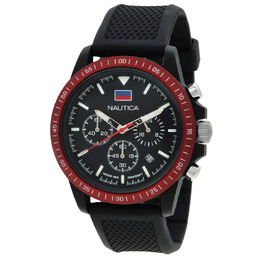 Nautica One Chronograph Quartz Black Dial Mens Watch NAPNOF3S8