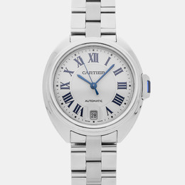 Cartier Cle De Cartier WSCL0006 1141863 Automatic Stainless Steel Silver Dial Men's Wristwatch