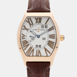 Ulysse Nardin Ludovico Perpetual 336-48 Automatic Rose Gold Silver Dial Men's Wristwatch, Ref: 1143117