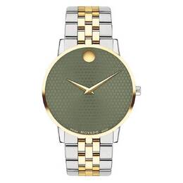 Movado Museum Classic Green Dial Mens Watch 0607849