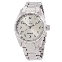Longines Spirit Automatic Mens Watch L3.410.4.63.6 Silver Dial