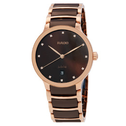Rado Centrix Diamonds Quartz Brown Dial Unisex Watch R30023732