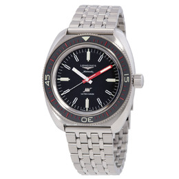 Longines Ultra- Chron Hand Wind Black Dial Mens Watch l2.836.4.52.9