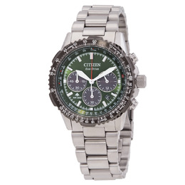 Citizen Promaster Navihawk Chronograph Khaki Dial Mens Watch CA4664-60W