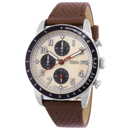 Fossil Chronograph White Dial Mens Watch FS6042