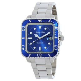 Mathey-Tissot Mathy Vintage Square Quartz Blue Dial Mens Watch h902qabu