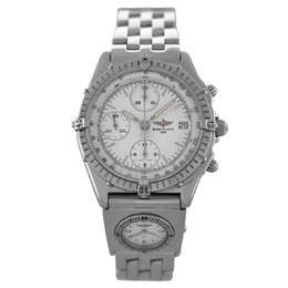Pre-owned Breitling Chronoma Automatic White Dial Mens Watch a61072