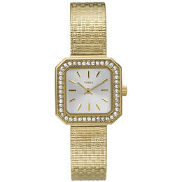 Timex Classic Quartz Gold Dial Ladies Watch T2P550