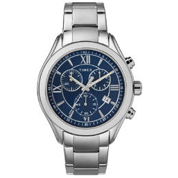 TIMEX Mens Watch TW2R66200 - Analog & Digital Chronograph with Date, Mineral Crystal and Blue Dial