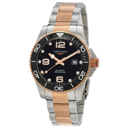 Longines Hydroconquest Automatic Black Dial Mens Watch l3.782.3.58.7