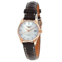 Longines Master Collection Automatic Diamond White Mother of Pearl Dial Ladies Watch l2.128.8.87.3