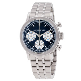 Raymond Weil Millesime Chronograph Automatic Mens Watch 7765-ST-50651 Blue Dial
