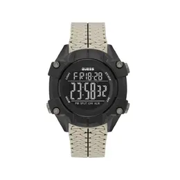 Guess Beige Synthetic Watch gugw0342g2ac, Quartz Movement, Digital Display