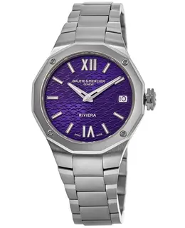 Women's Steel Watch Purple Dial - Model 10728