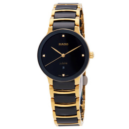Rado Centrix Diamonds Quartz Black Dial Ladies Watch r30025712