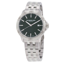 Raymond Weil Tango Mens Quartz Green Dial Watch 8160-ST-52041