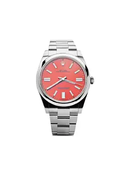 Rolex Oyster Perpetual 30073929 circa 2021 Red Dial
