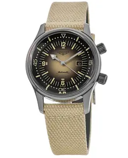 Longines Legend Diver Beige Dial Fabric Strap Women's Watch l3.374.4.30.2