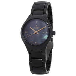 Rado True Automatic Black Mother of Pearl Dial Ladies Watch R27242842