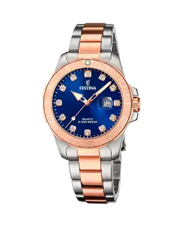 F20505/3 Женские часы Boyfriend из серебряной стали Festina, серебряный 34886 | plata