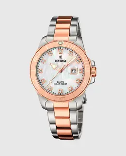 F20505/1 Женские часы Boyfriend из серебряной стали Festina, серебряный 23925 | plata