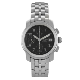 Pre-owned Baume & Mercier Capeland Chronograph Automatic mv045216 Black Dial Mens Watch