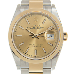 Pre-owned Rolex Datejust 126203cso Champagne Dial Mens Watch