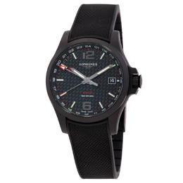 Longines Conquest V.H.P. Quartz Black Dial Mens Watch l37182669