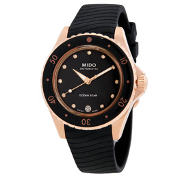 Mido Ocean Star Automatic Diamond Black Dial Ladies Watch M026.207.37.056.00