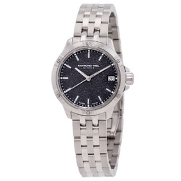Raymond Weil 5960-ST-50161 Ladies Dress Watch Purple Frosted Dial Analog