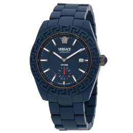 Versace DV One Automatic Blue Dial Mens Watch VE7K00223