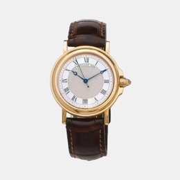 Breguet White 18k Yellow Gold Marine 3400BA Automatic Women's Wristwatch 35.5mm 1152812