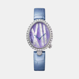 Breguet Lavender MOP 18k White Gold Reine de Naples 9818BB Women's Wristwatch 32.7 mm x 27 mm 1152809