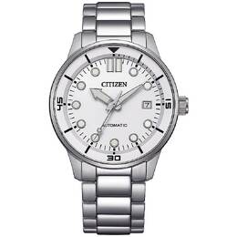 Citizen Automatic White Dial Mens Watch NJ0191-83A