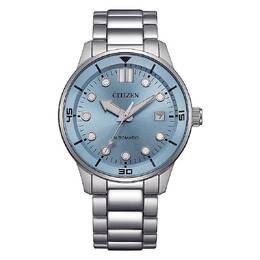 Citizen NJ0191-83L Mechanical Automatic Light Blue Dial Mens Watch