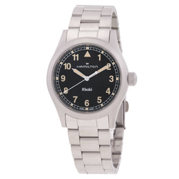 H69401131 Hamilton Khaki Field Quartz Black Dial Watch