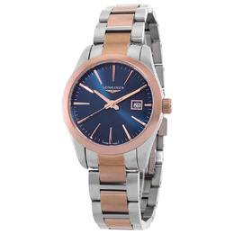 Longines Conquest Classic Quartz Blue Dial Ladies Watch l2.286.3.92.7