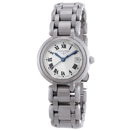 Longines PrimaLuna Quartz Silver Dial Ladies Watch L8.120.4.71.6
