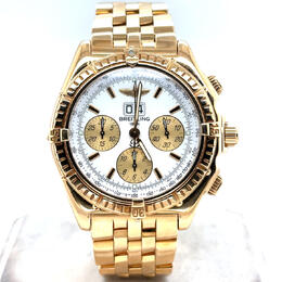 Pre-owned Breitling Crosswind Chronograph Automatic White Dial Mens Watch K44355