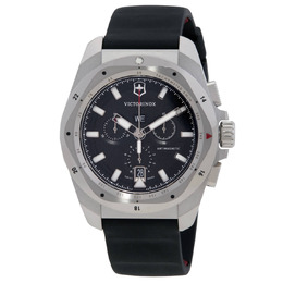 Victorinox Swiss Army I.N.O.X Chronograph Quartz Black Dial Mens Watch 241983