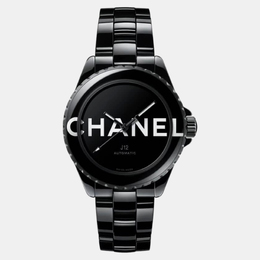 Chanel Men's Automatic J12 H7418 38mm Black Ceramic Watch Reference: 1152929