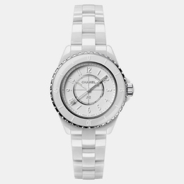 Chanel White Ceramic J12 H6345 Quartz Women's Wristwatch 33 mm 1152926