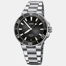 Oris Black Stainless Steel Aquis 01 [400-7769-4153-07]